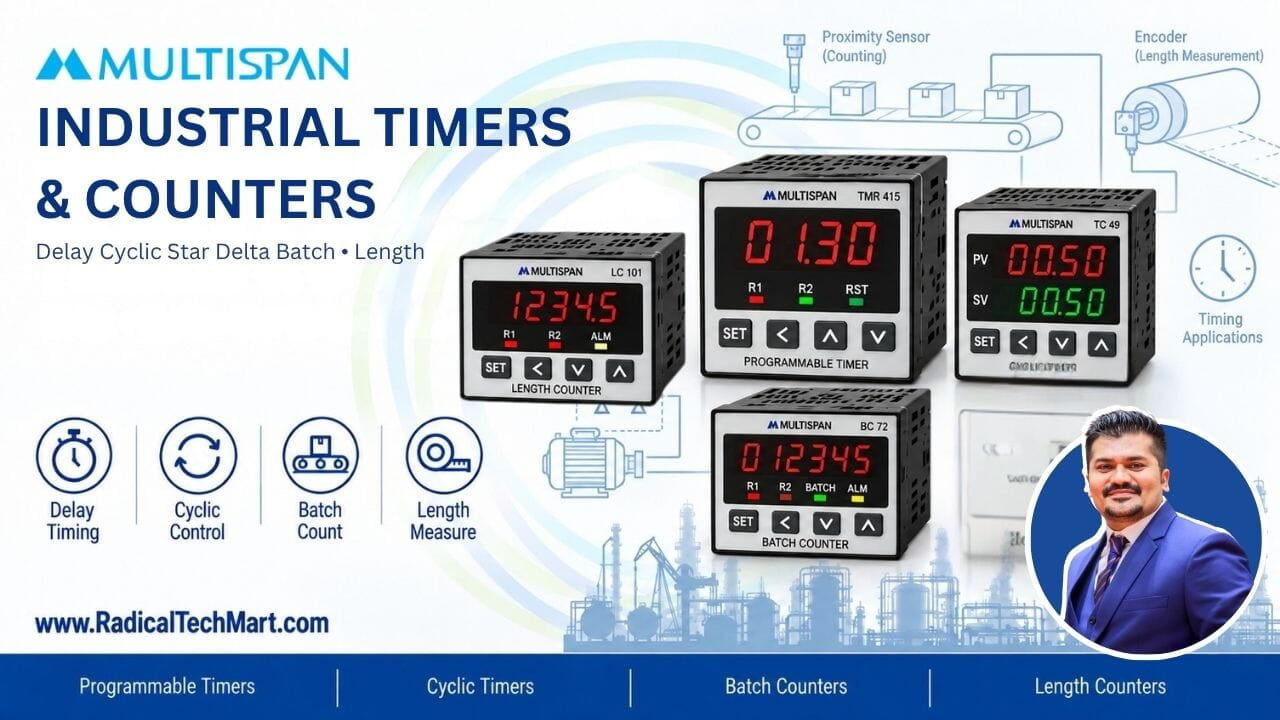 Multispan Industrial Timers and Counters: Types, Applications and Selection Guide